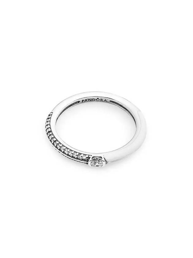 Me Pave Dual Ring Silver White - PANDORA - BALAAN 2