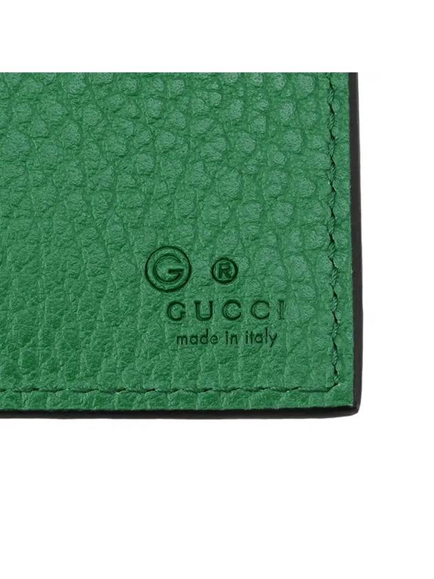 GG Interlocking Two Tone Half Wallet Black - GUCCI - BALAAN 6