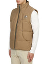 Logo Montreal Padded Vest Brown - MOOSE KNUCKLES - BALAAN 4