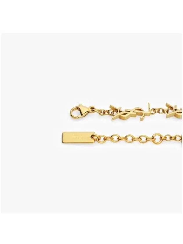 Cassandre Logo Chain Bracelet Gold - SAINT LAURENT - BALAAN 5