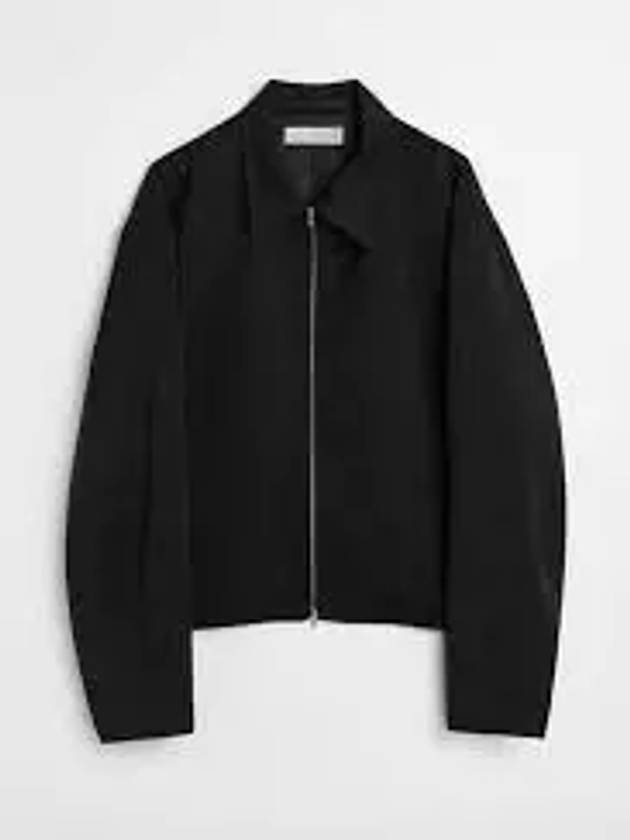 Worsted Wool Zip-Up Jacket Black - OUR LEGACY - BALAAN 2