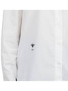 CD Embroidered Cotton Shirt White - DIOR - BALAAN 9