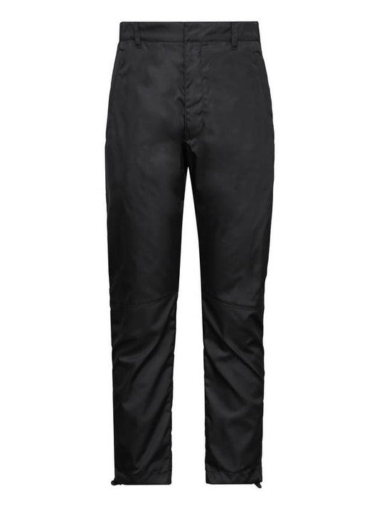 Men's Re-Nylon Straight Pants Black - PRADA - BALAAN 1