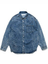 Oversized Jinro Denim Shirt Set Blue - C WEAR BY THE GENIUS - BALAAN 8