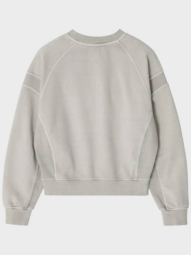 Paneled Cropped Sweatshirt Light Mint - NOIRER FOR WOMEN - BALAAN 4