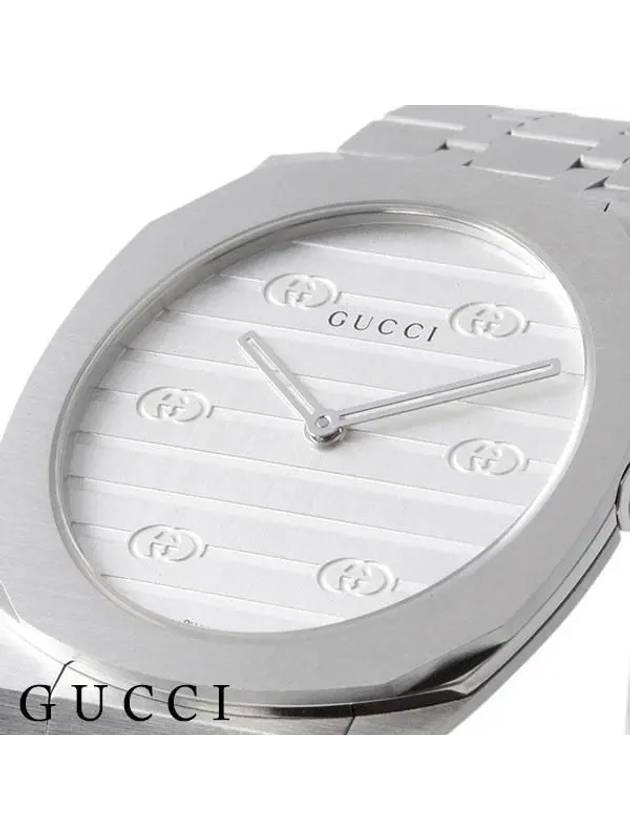 25H Quartz Metal Watch Silver - GUCCI - BALAAN 3