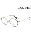 Glasses Frame LNV256SLB 715 Round Titanium Women s - LANVIN - BALAAN 2