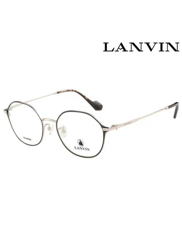 Glasses Frame LNV256SLB 715 Round Titanium Women s - LANVIN - BALAAN 2