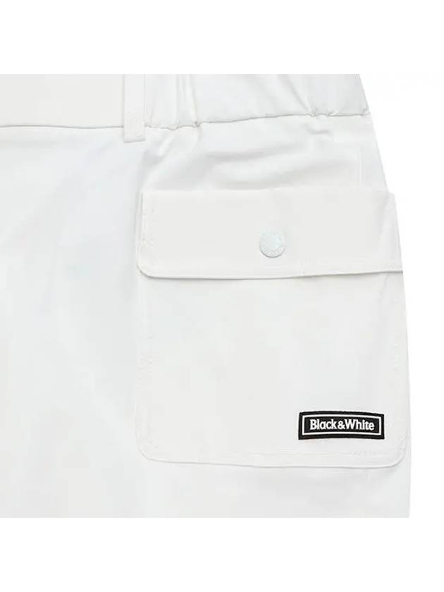 Out Pocket Jogger Pants 5904LZSSWHITE - BLACK&WHITE - BALAAN 3