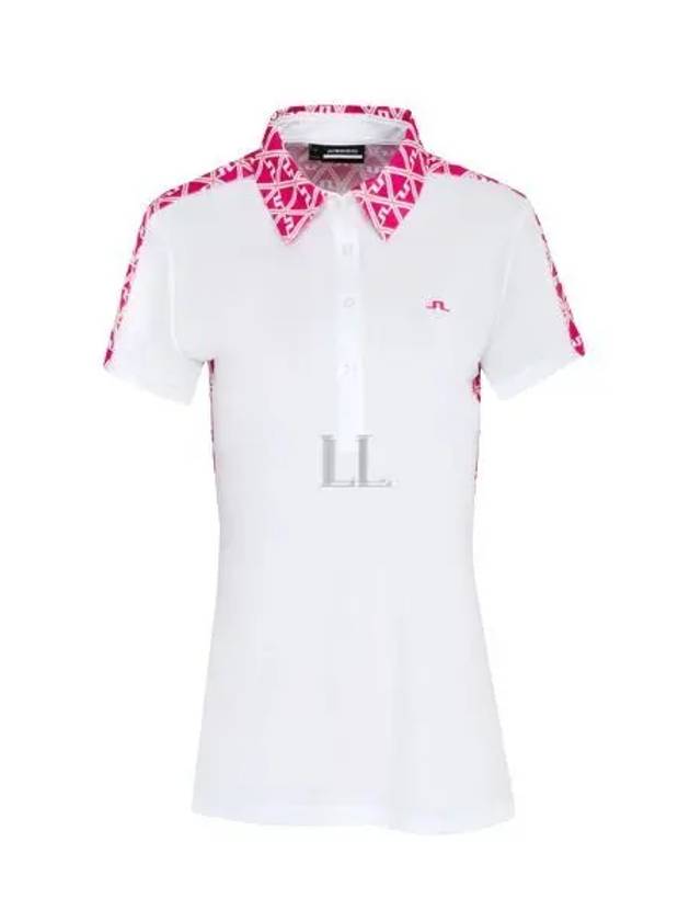 Cara Short Sleeve Polo Shirt White - J.LINDEBERG - BALAAN 2