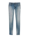 Women's Denim Skinny Jeans Light Blue - SAINT LAURENT - BALAAN 2