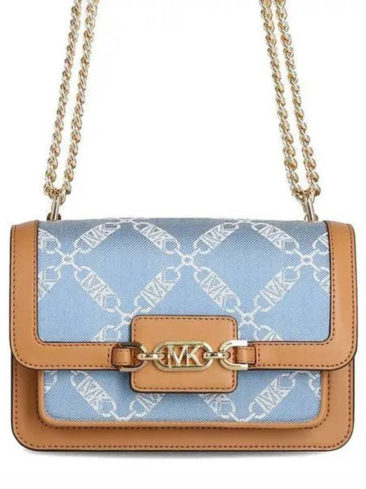 Heather Monogram Shoulder Bag Blue - MICHAEL KORS - BALAAN 2