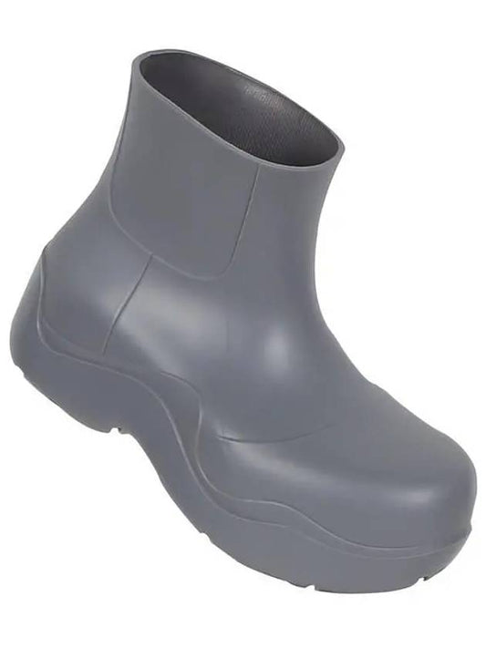 Puddle Rubber Ankle Rain Boots Grey - BOTTEGA VENETA - BALAAN 2