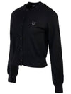 Bold Fox Head Patch Regular Cardigan Black - MAISON KITSUNE - BALAAN 4