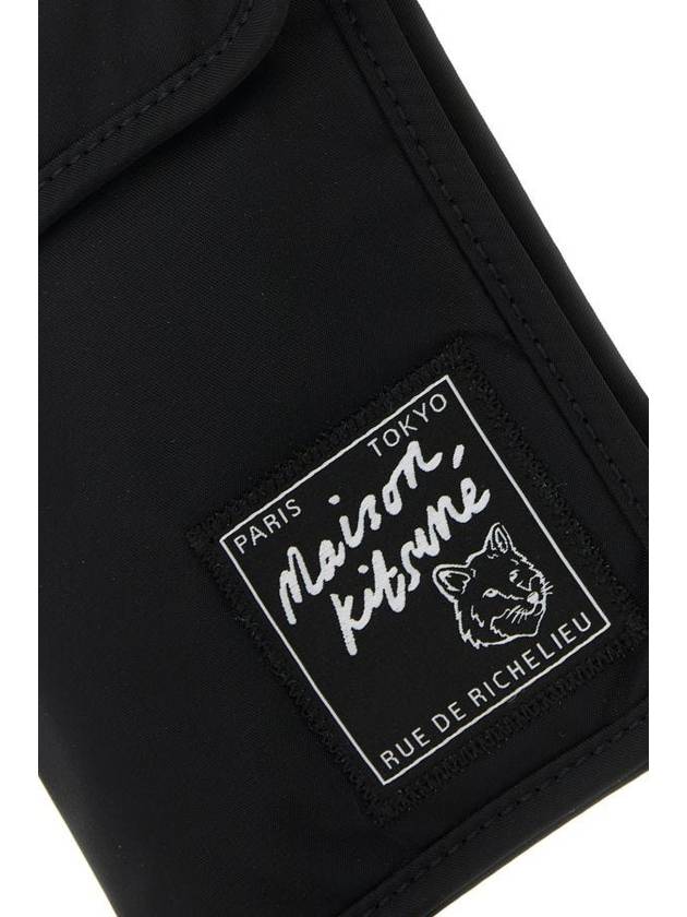 Clutch Pouch Cross Bag Black - MAISON KITSUNE - BALAAN 5