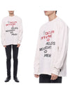 Men's Lettering Long Sleeve T-Shirt White - MONCLER - BALAAN 3