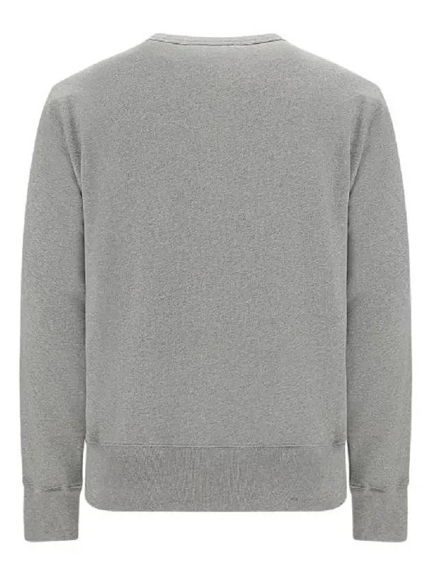 Face Logo Patch Cotton Sweatshirt Grey - ACNE STUDIOS - BALAAN 3