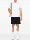 Men's Medium Weight Jersey Tipped Pocket Crewneck Short Sleeve T-Shirt White - THOM BROWNE - BALAAN 3