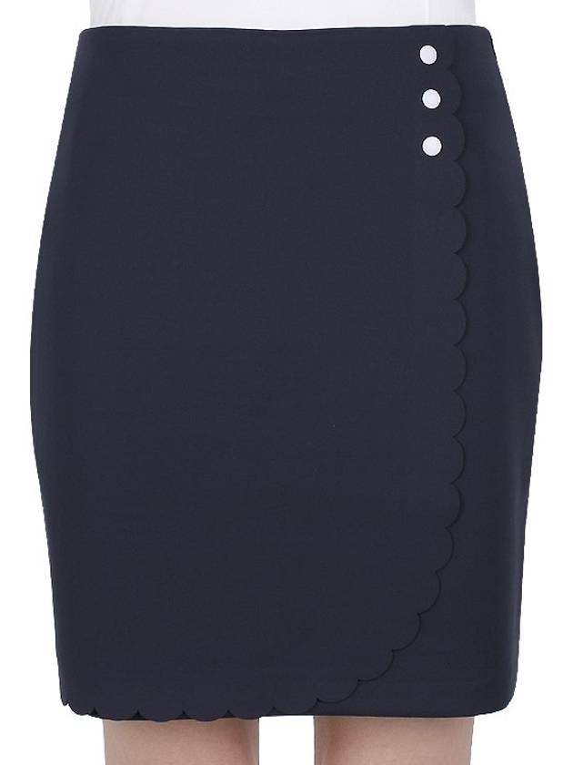 Women's Anna Mini H-Line Skirt Navy - J.LINDEBERG - BALAAN 7