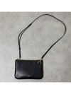 Logo Print Calf Leather Shoulder Bag Black - JIL SANDER - BALAAN 2