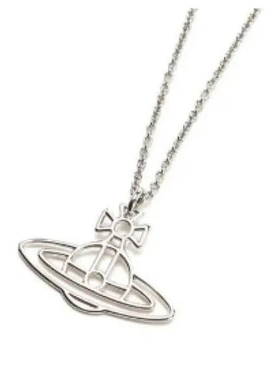 Thin Lines Flat ORB Necklace Silver - VIVIENNE WESTWOOD - BALAAN 2