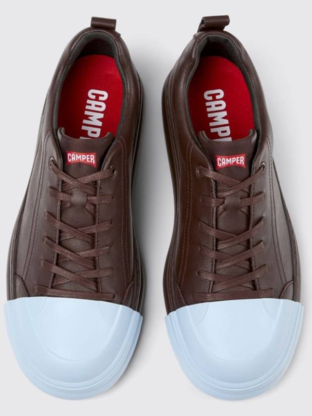 Junction Runner Leather Low Top Sneakers Burgundy - CAMPER - BALAAN 5