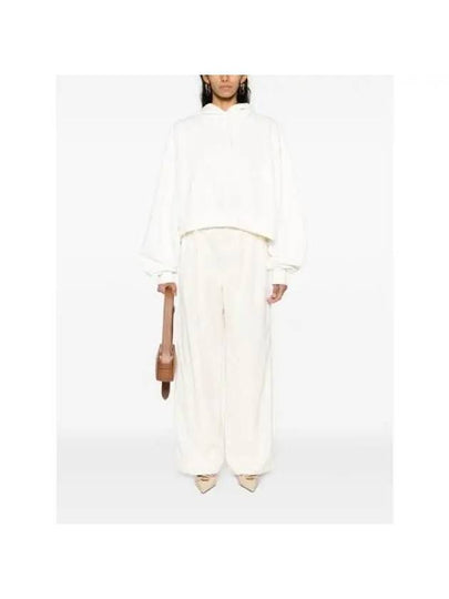 Cropped Cotton Hood W1065PC Off White - WARDROBE.NYC - BALAAN 2