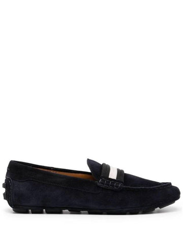 Striped Edge Suede Loafers MSD01HSU005 - BALLY - BALAAN 1