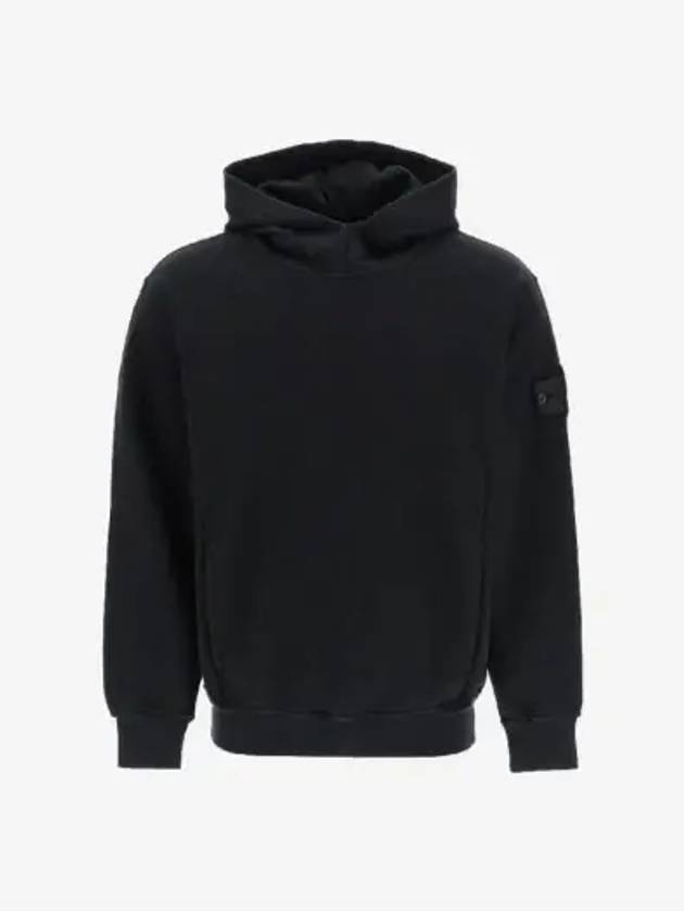 Compass Wappen Patch Cotton Hoodie Black - STONE ISLAND - BALAAN 3