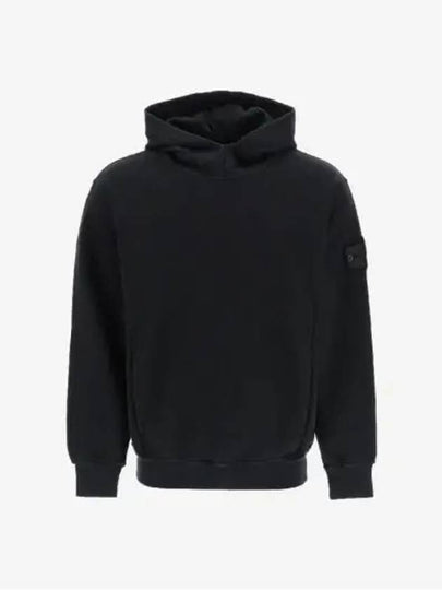 Compass Wappen Patch Cotton Hoodie Black - STONE ISLAND - BALAAN 2