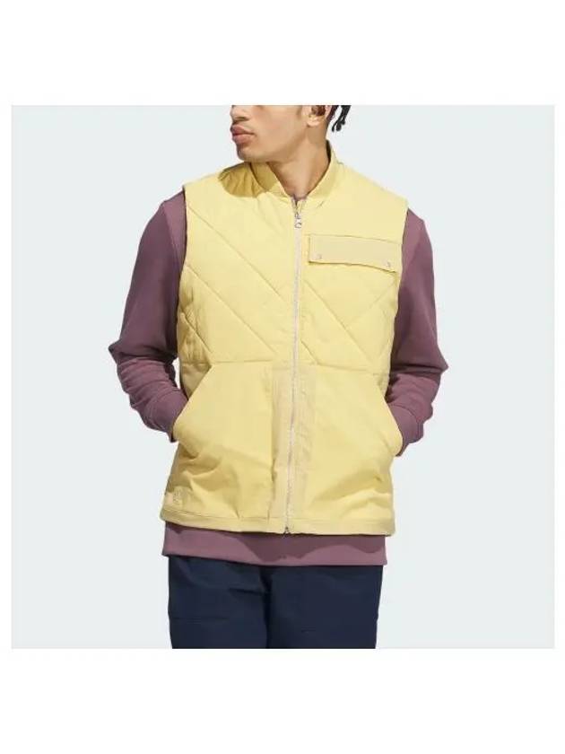 adidas GOLF GoTo Quilted DWR Full Zip Vest IT2360 - ADIDAS GOLF - BALAAN 1