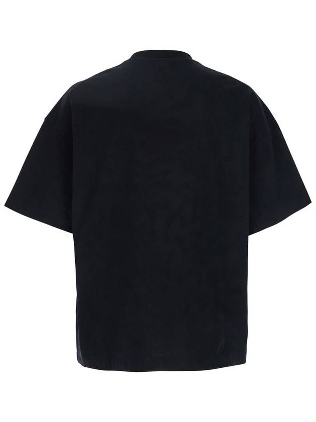 Logo Print Short Sleeve T-Shirt Black - JIL SANDER - BALAAN 3