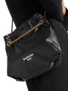 Crush Small Leather Shoulder Bag Black - BALENCIAGA - BALAAN 6