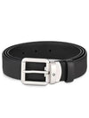 Belt suit single sided black leather 129453 - MONTBLANC - BALAAN 1