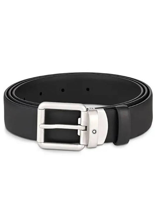 Belt suit single sided black leather 129453 - MONTBLANC - BALAAN 2