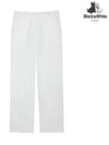 Women s padded brushed tricot reverse bootcut pants 5134LXWP WHITE - BLACK&WHITE - BALAAN 1