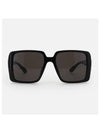 Side Logo Square Frame Sunglasses Black - GUCCI - BALAAN 1