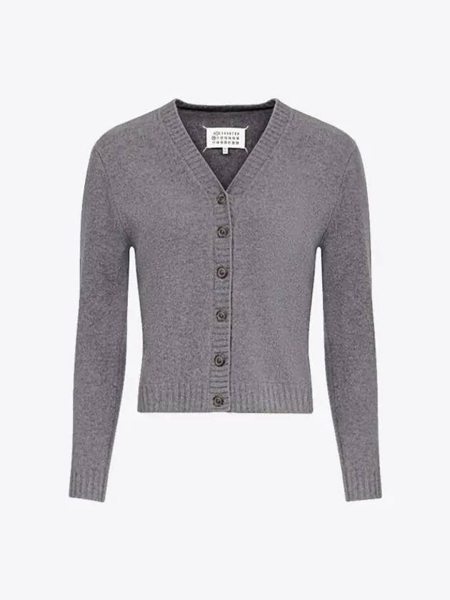 4 Stitch Lambswool Cardigan Charcoal - MAISON MARGIELA - BALAAN 2