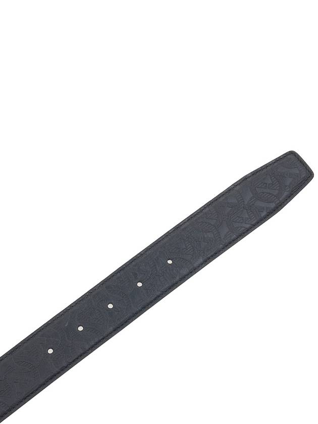 Men's Gancini Reversible Leather Belt Black - SALVATORE FERRAGAMO - BALAAN 10