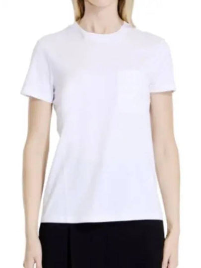 Papaia Logo Cotton Short Sleeve T-Shirt White - MAX MARA - BALAAN 2