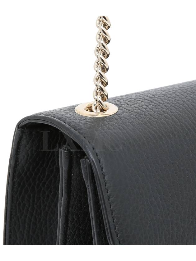 Interlocking GG chain cross bag black mini 510304 - GUCCI - BALAAN 5