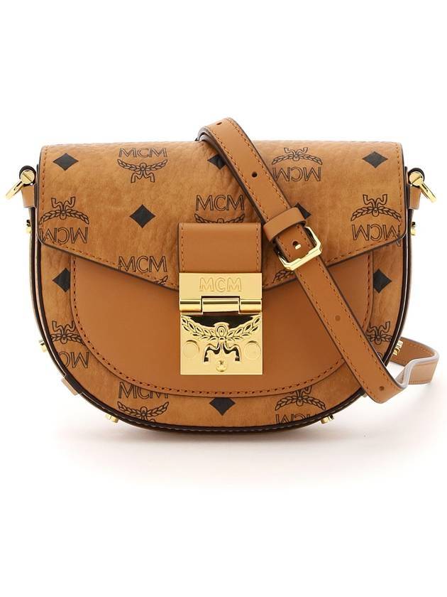 Tracy Visetos Mini Cross Bag Brown - MCM - BALAAN 1