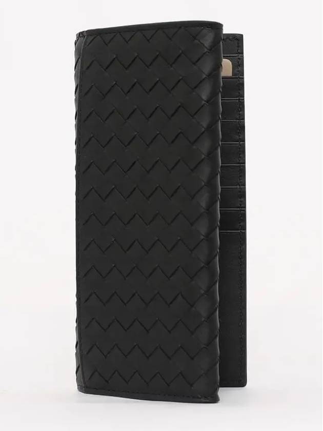 Intrecciato Continental Long Wallet Black - BOTTEGA VENETA - BALAAN 4