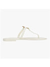 Roxanne Jelly Logo Flip Flops White - TORY BURCH - BALAAN 3