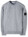 Wappen Patch Garment Dyed Sweatshirt Grey - STONE ISLAND - BALAAN 2