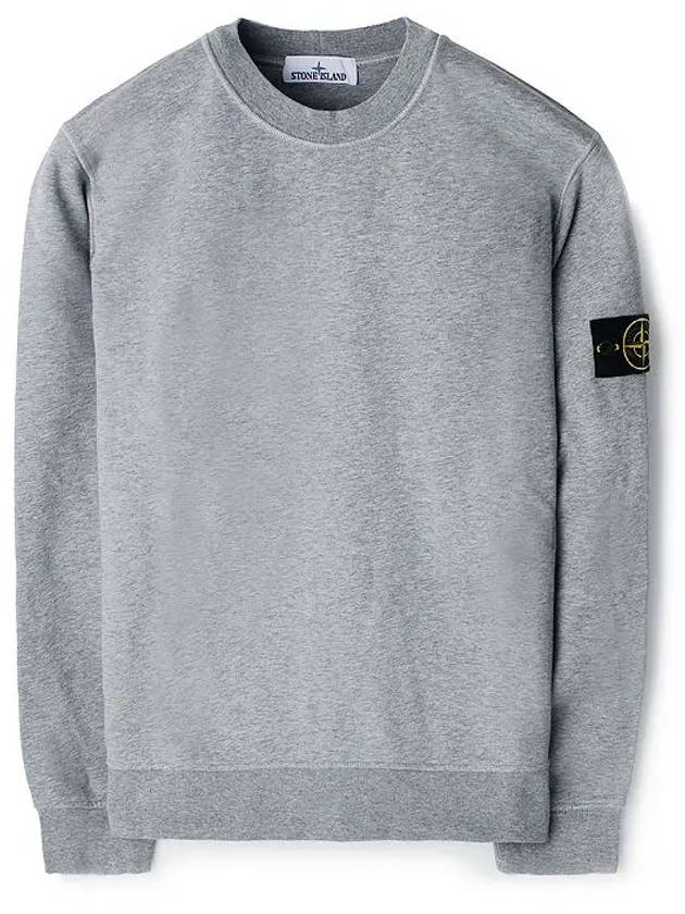 Wappen Patch Garment Dyed Sweatshirt Grey - STONE ISLAND - BALAAN 2