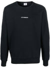 Light Fleece Small Logo Sweatshirt Black - CP COMPANY - BALAAN 1