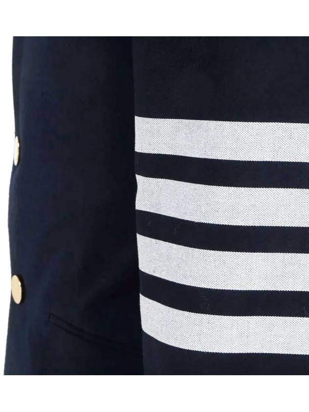 Diagonal Armband Cotton Shooting Engineer Classic Jacket Navy - THOM BROWNE - BALAAN 5