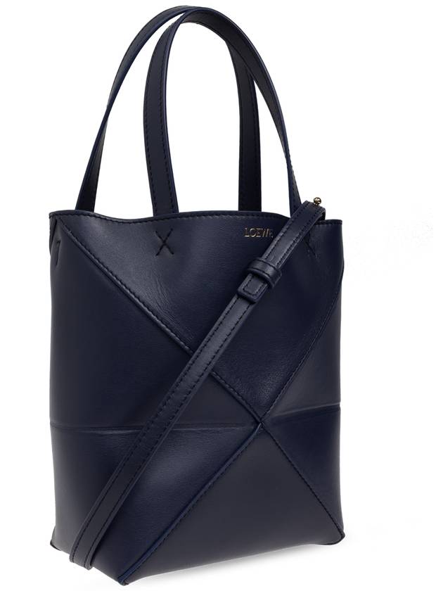 Loewe Puzzle Mini Shopper Bag, Women's, Navy Blue - LOEWE - BALAAN 4