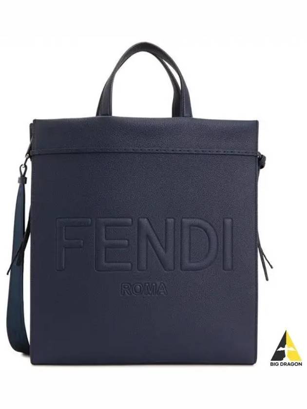 Go To Shopper Medium Tote Back Navy - FENDI - BALAAN 2